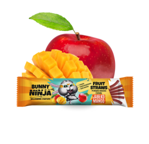 bunny ninja owocwe rurki jabłko mango